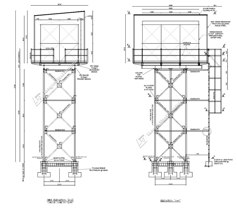 Tour à structure métallique du Kenya