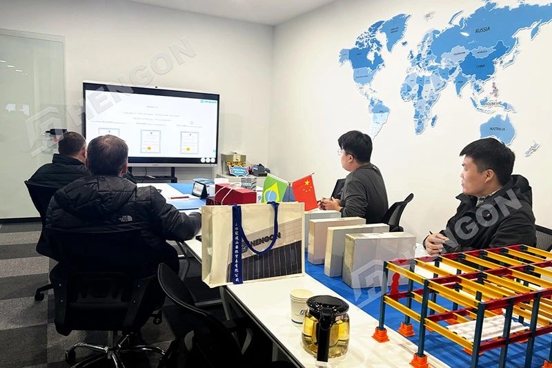 Visite d'un client brésilien à Hengon pour un projet d'entrepôt en acier Visite d'un client brésilien à Hengon pour un projet d'entrepôt en acier