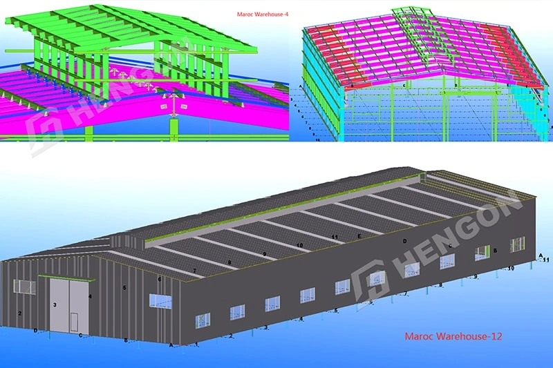 Visite de l'équipe cliente au Burkina Faso : mise à niveau de la conception de la structure métallique sur mesure