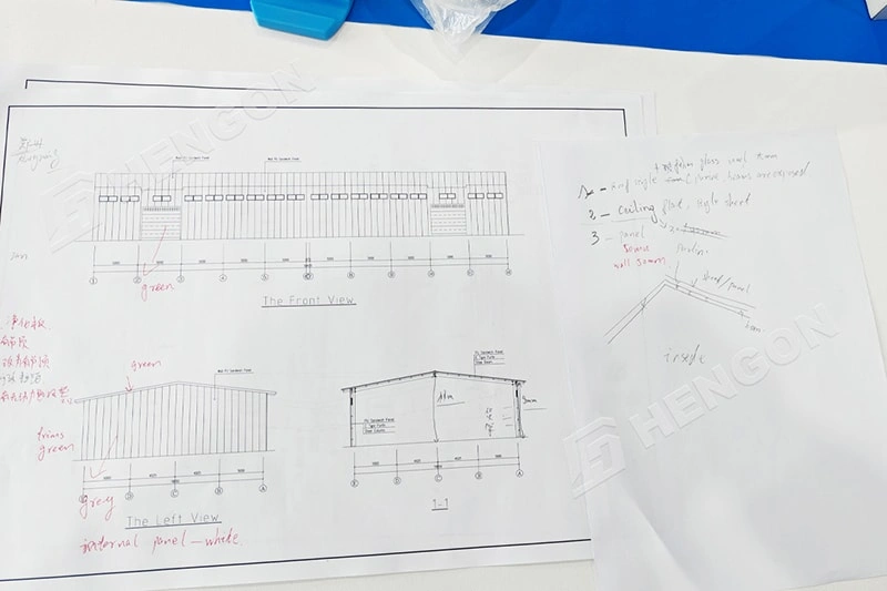 Visite de l'équipe cliente au Burkina Faso : mise à niveau de la conception de la structure métallique sur mesure