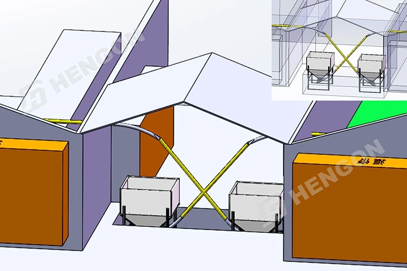 Poulets de chair philippins en cages Poulets de chair philippins en cages